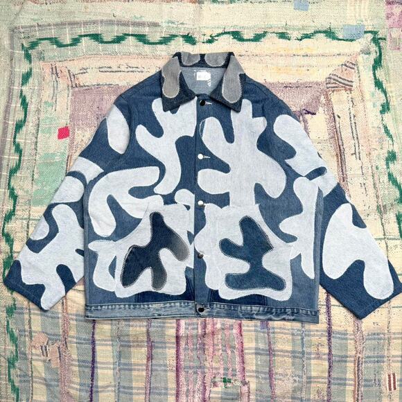 Upcycled Other - Custom upcycled patchwork denim jacket size XL One of one Jacket